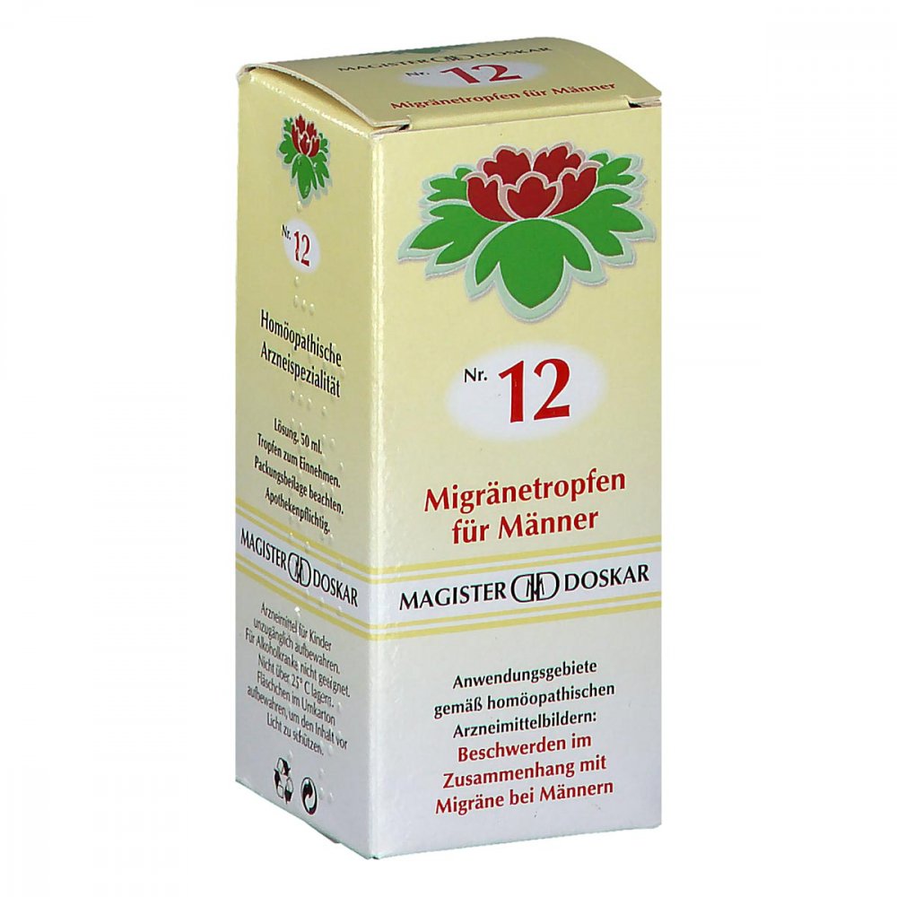 Magister Doskar Nummer 12 Migränetropfen für Männer