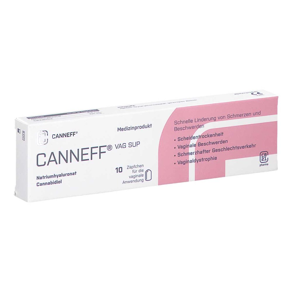 CANNEFF Vag Sup Zäpfchen mit CBD