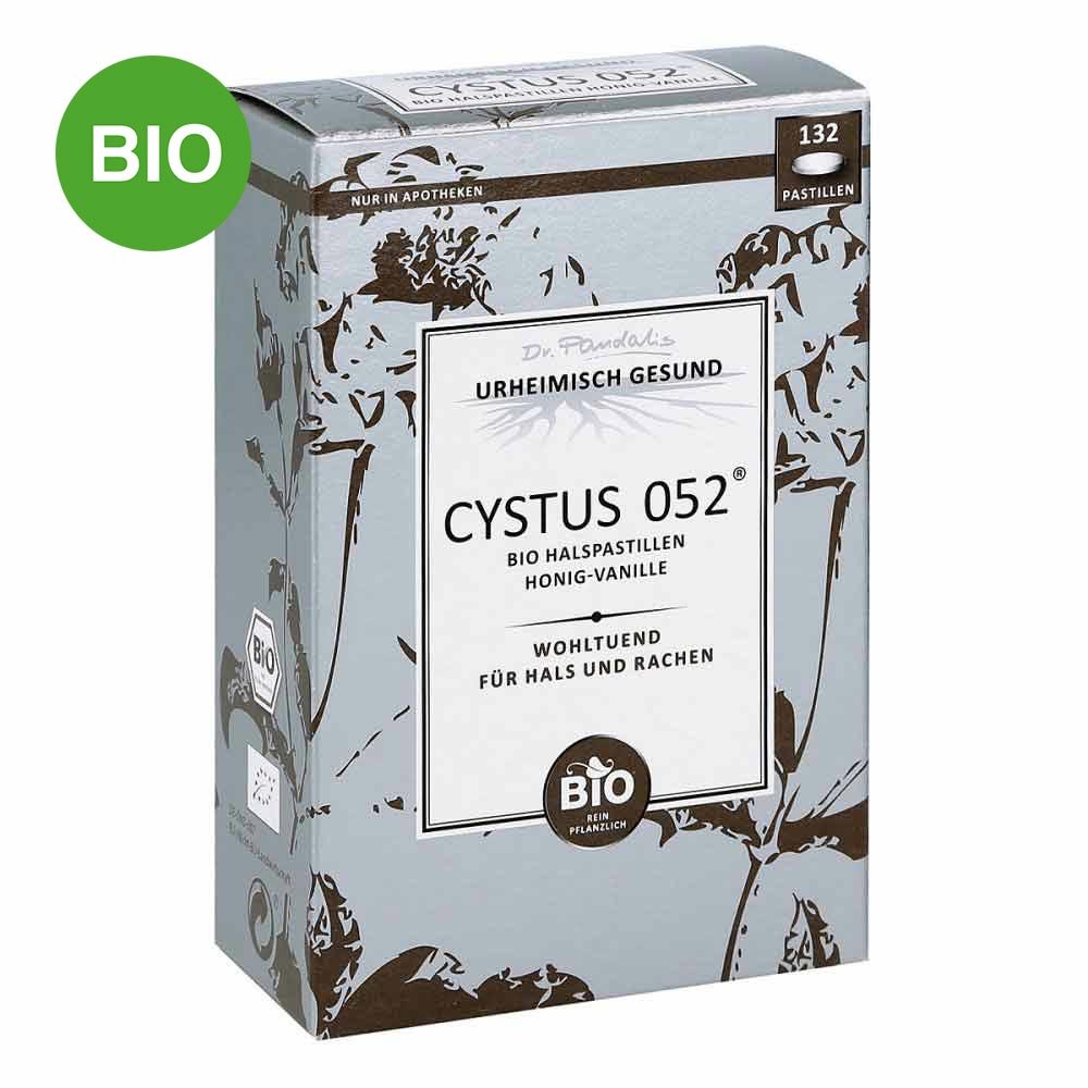 Cystus 052 Bio Halspastillen Honig Vanille
