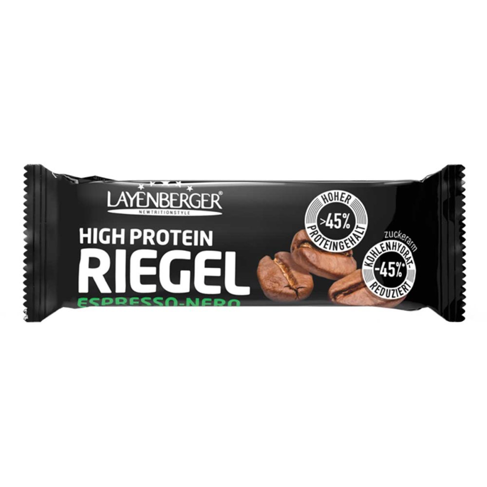 Layenberger Lowcarb.one Protein-Riegel Espresso-Nero
