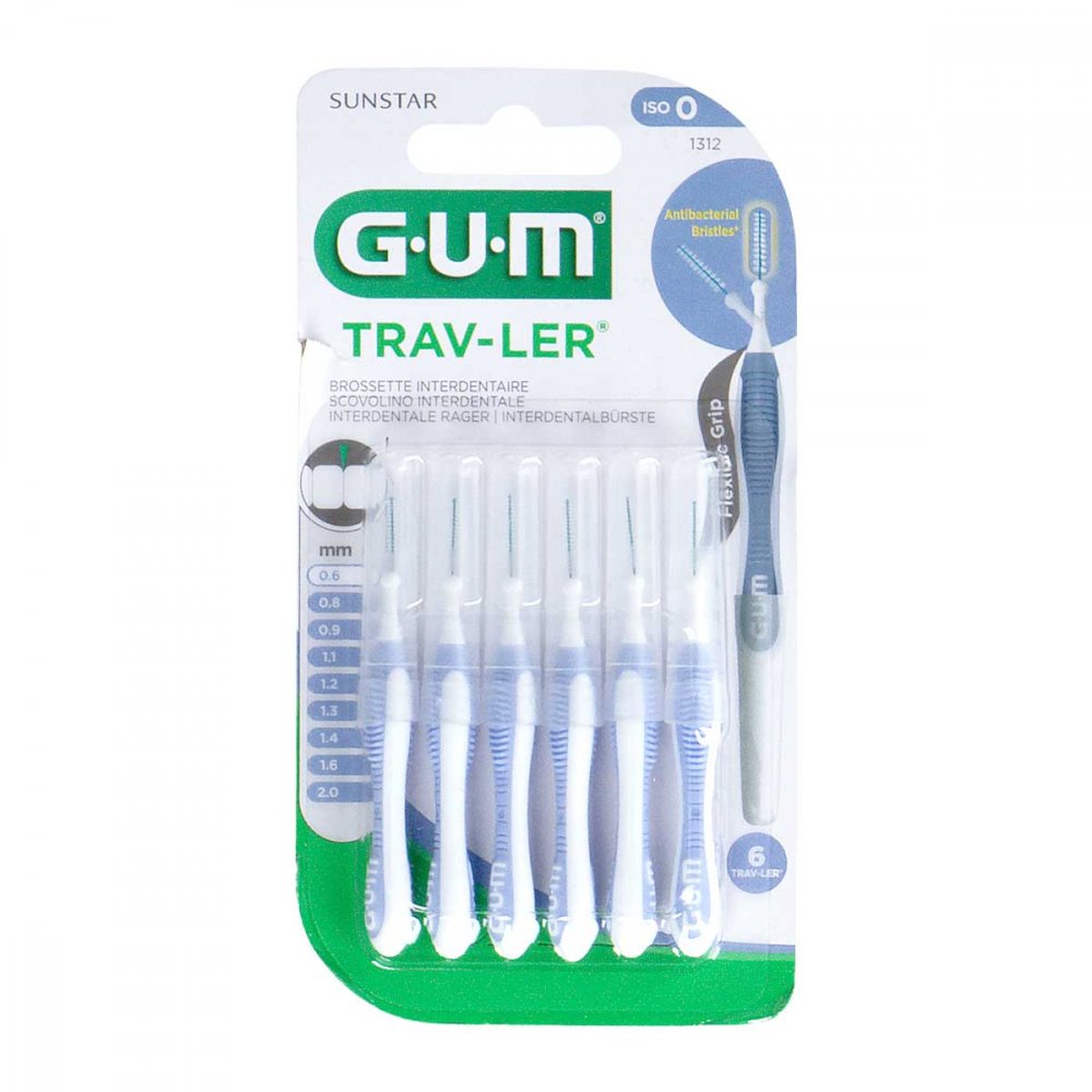 GUM TRAV-LER® 0,6 mm hellblau (Kerze)