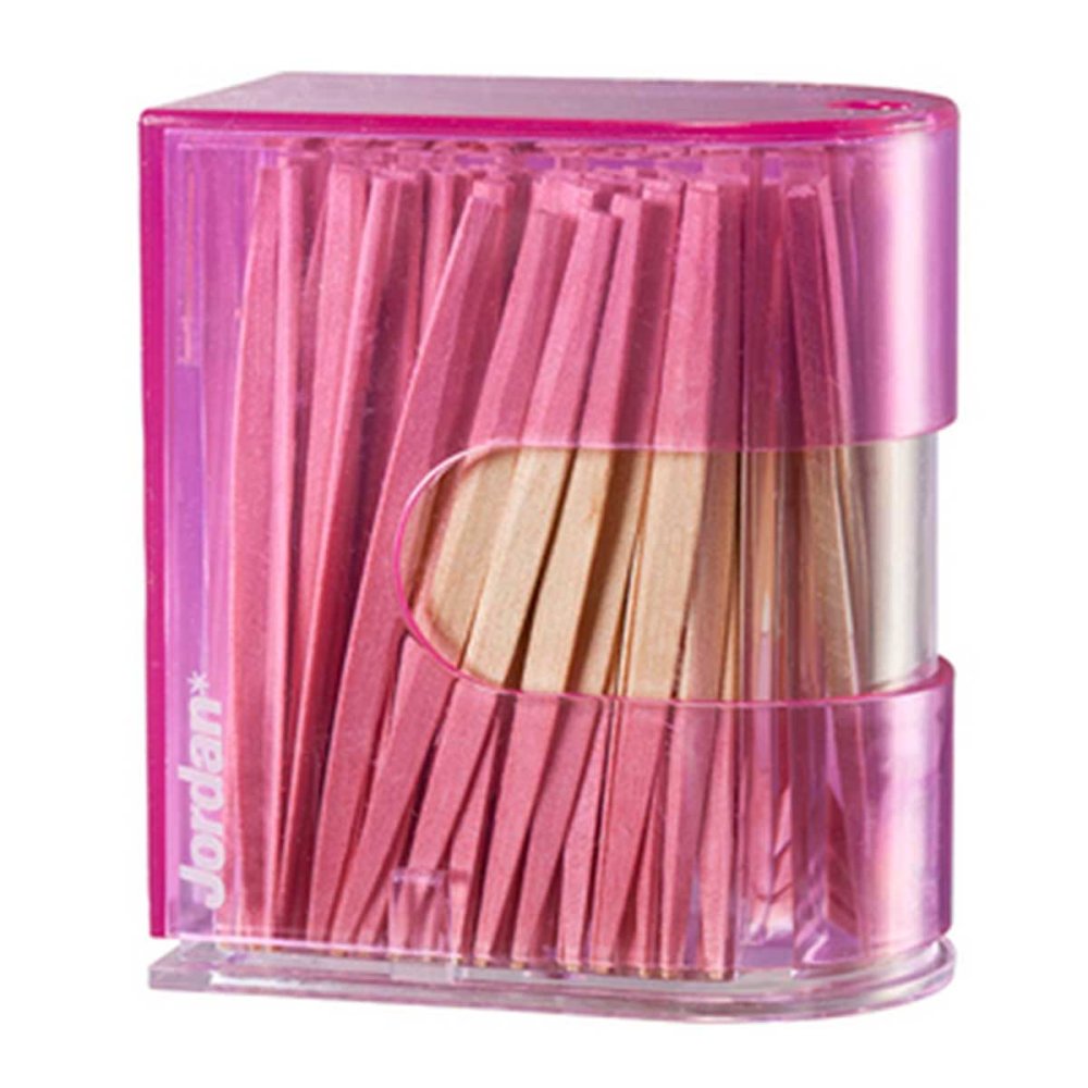 Jordan Zahnhölzer dreieckig im Tisch-dispenser