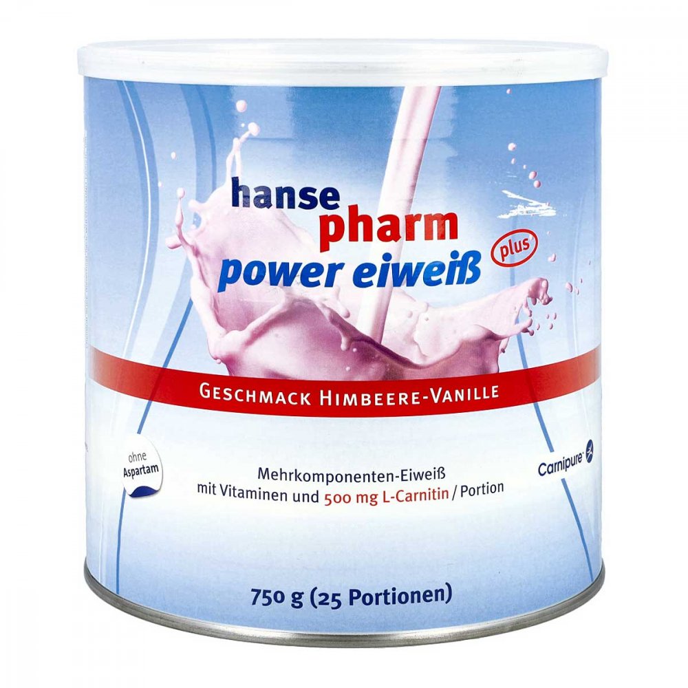 Hansepharm Power Eiweiss plus Himbeere-vanille Plv