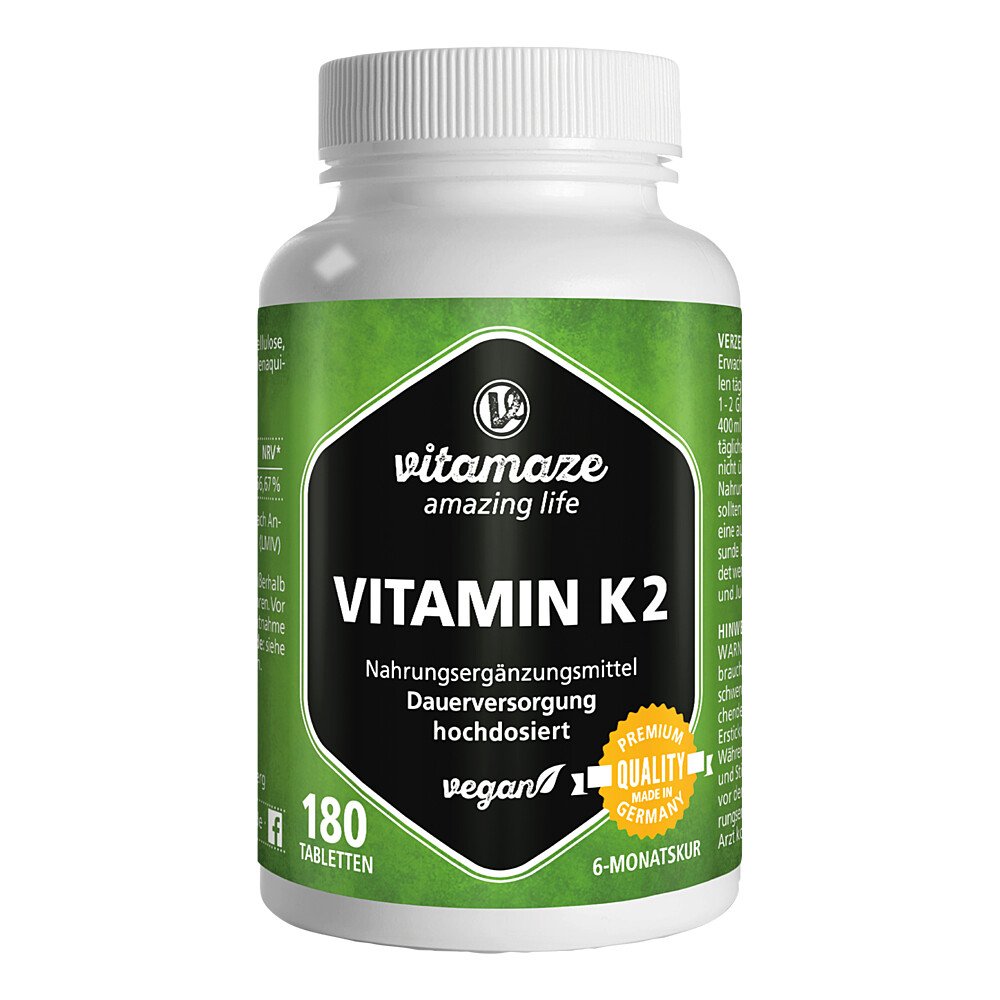 Vitamaze Vitamin K2 200 µg hochdosiert vegan