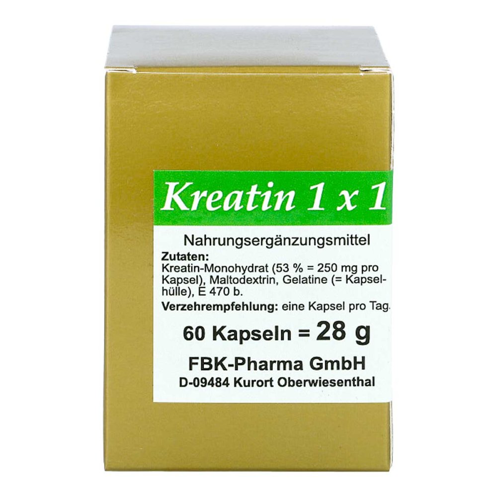 Kreatin 1x1 pro Tag Kapseln