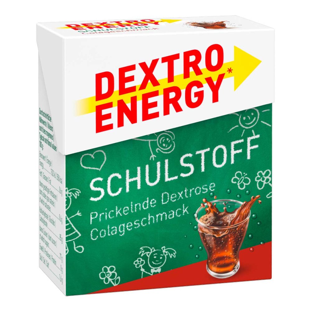 Dextro Energy Cola Schulstoff Täfelchen