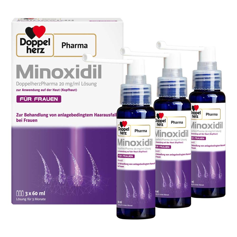 Minoxidil DoppelherzPharma für Frauen 20 mg/ml Lösung zur Anwend