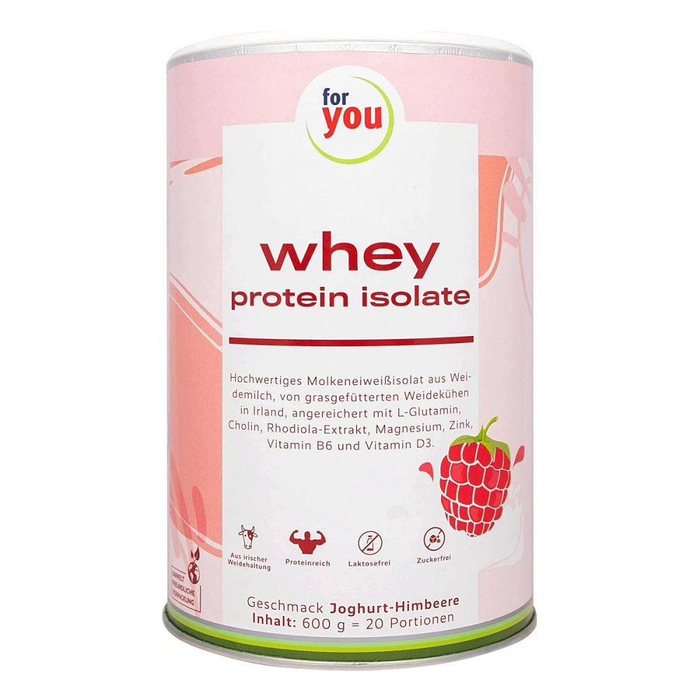 For You Whey Protein Isolate Joghurt-Himbeere Pulver