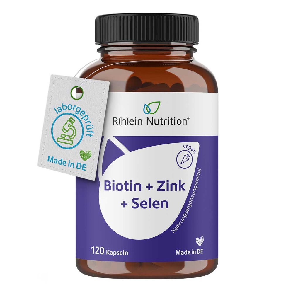 Biotin+Zink+Selen f. Haut Haare & Nägel Kapseln