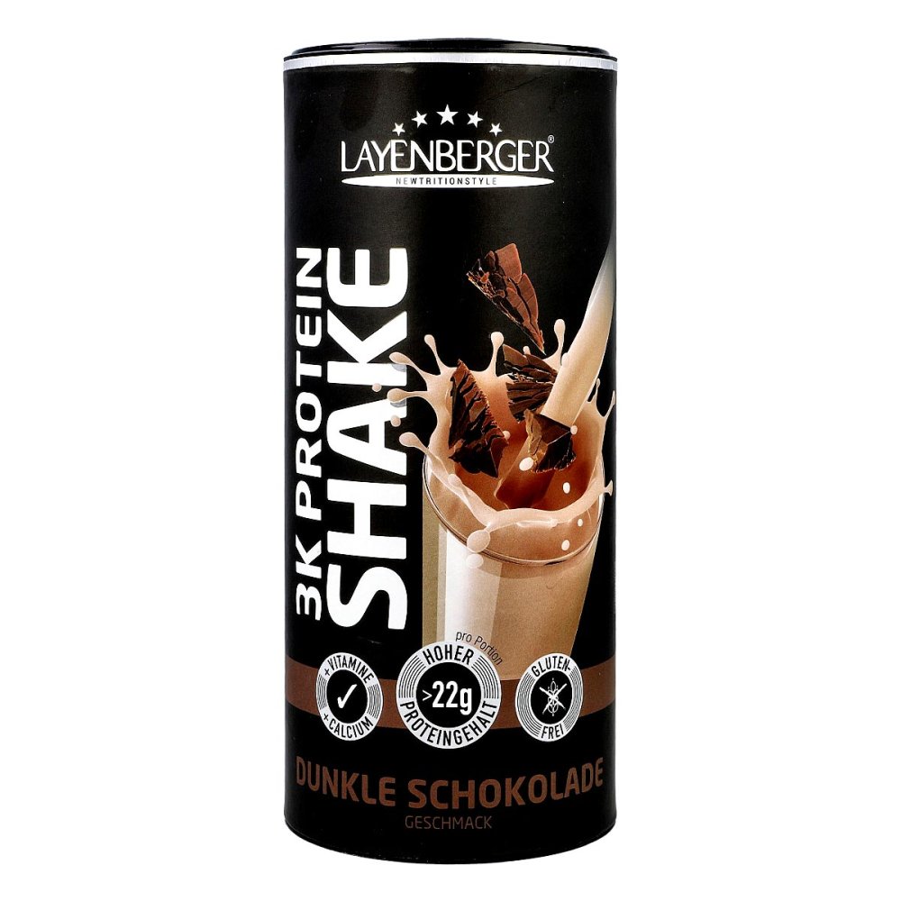 Layenberger 3k Protein Shake Dunkle Schokolade Pulver