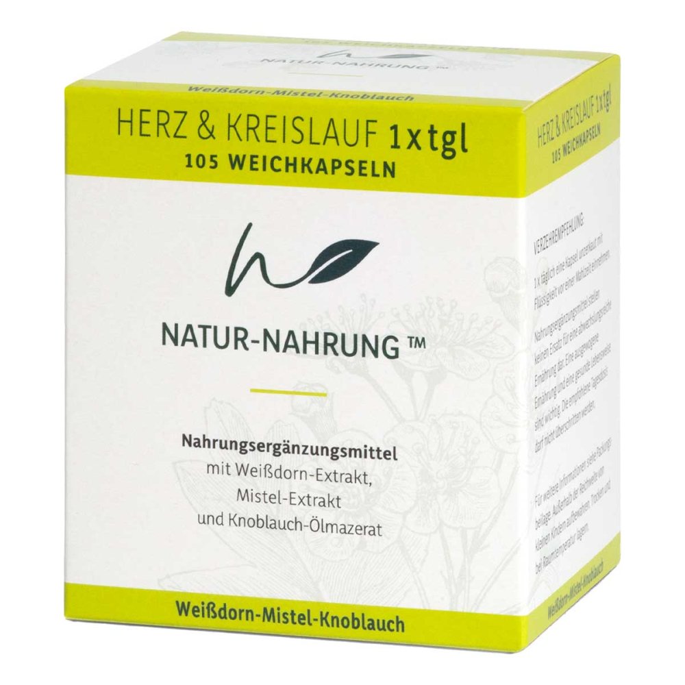 Natur-Nahrung Herz & Kreislauf 1x Tgl. Weichkapseln
