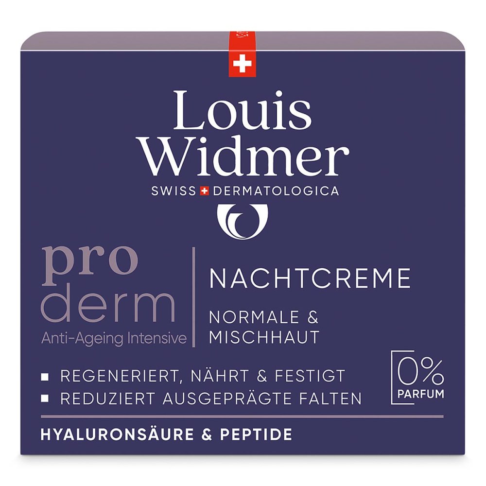 Louis Widmer proderm Nachtcreme unparfümiert