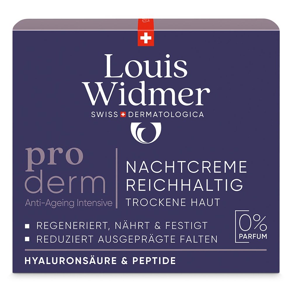 Louis Widmer proderm Nachtcreme Reichhaltig unparfümiert