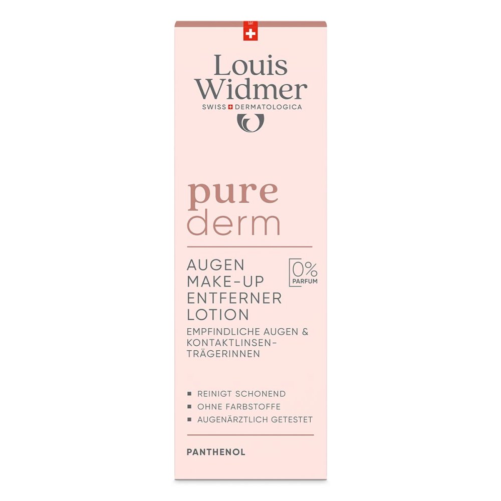 Louis Widmer purederm Augen-Make-up-Entferner Lotion o.p