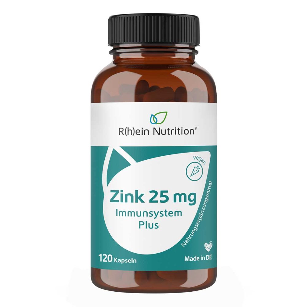 Zink 25 mg Immunsystem Plus hochdosiert+vegan Kapseln