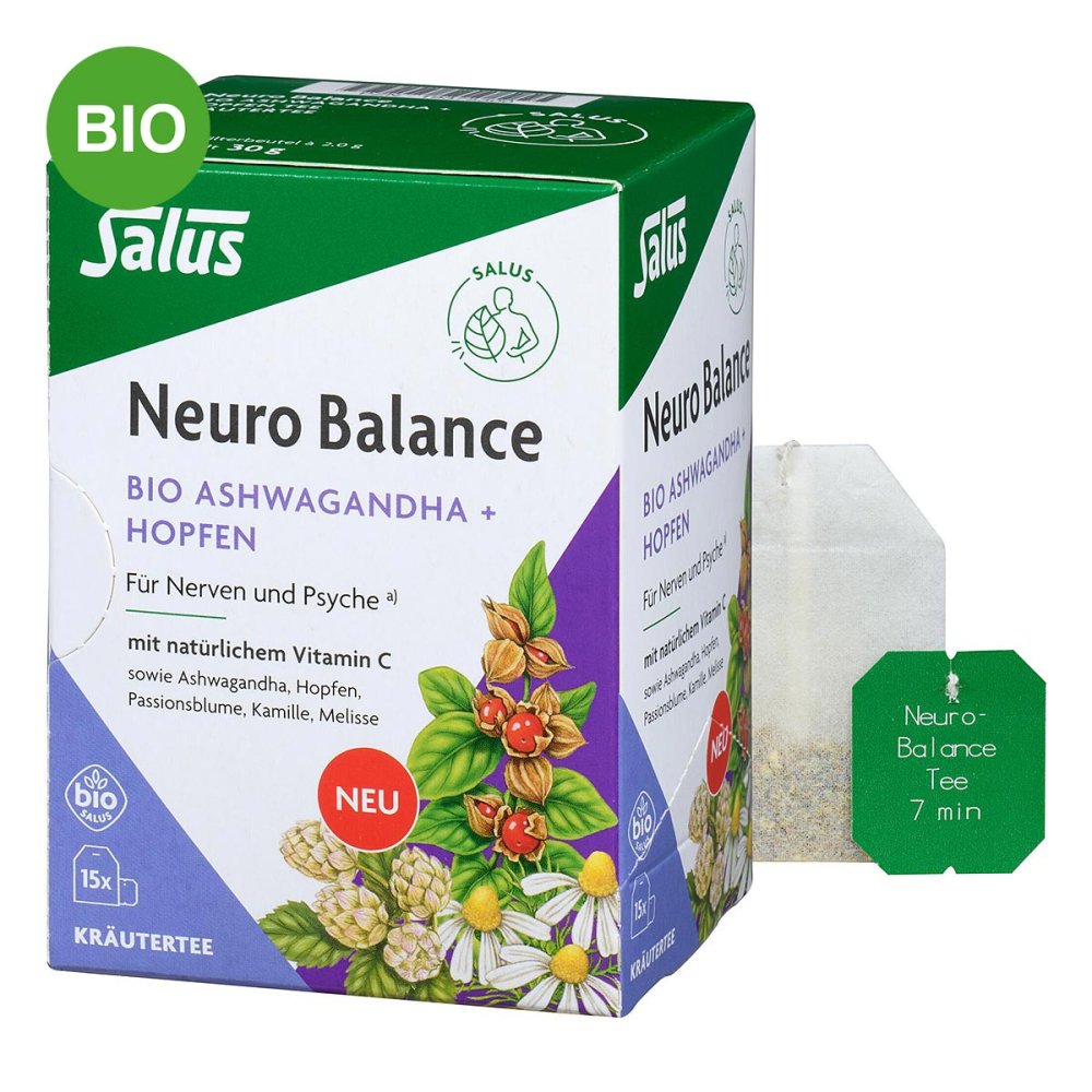 Neuro Balance Bio Ashwagandha+Hopfen Tee Salus