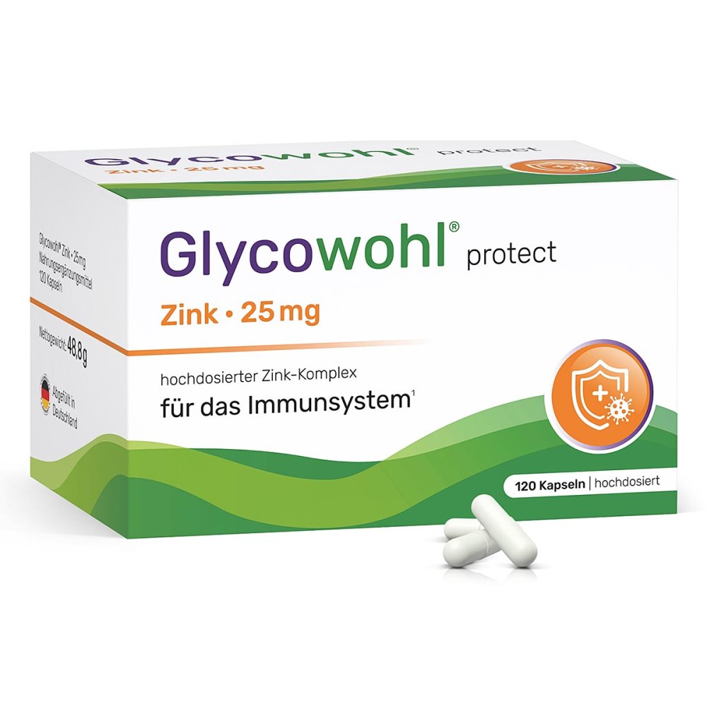Glycowohl Zink-Komplex 25 mg hochdosierte Kapseln vegan