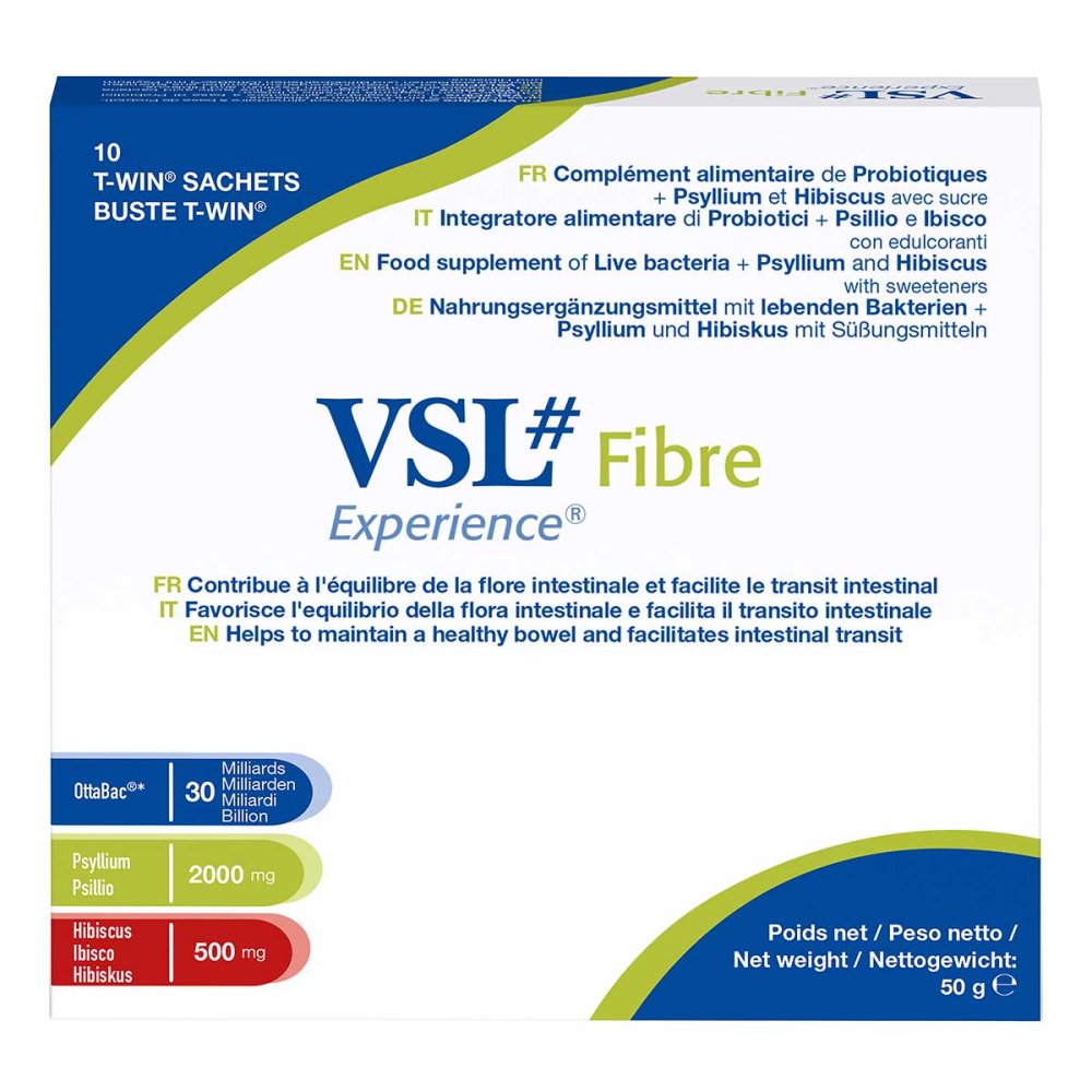 VSL# Fibre Hochdosierte Bakterien mit Psyllium und Hibiskus