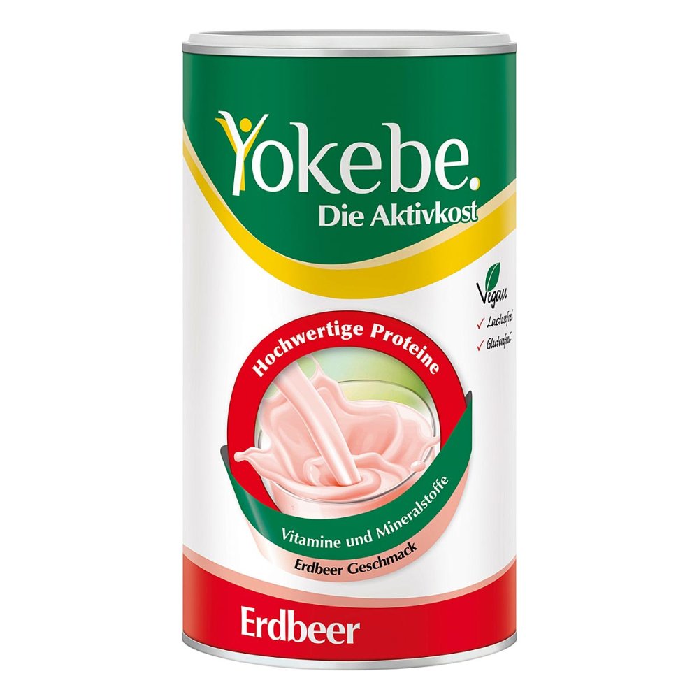 Yokebe Erdbeer - Diätshake zur Gewichtsabnahme - mit Protein