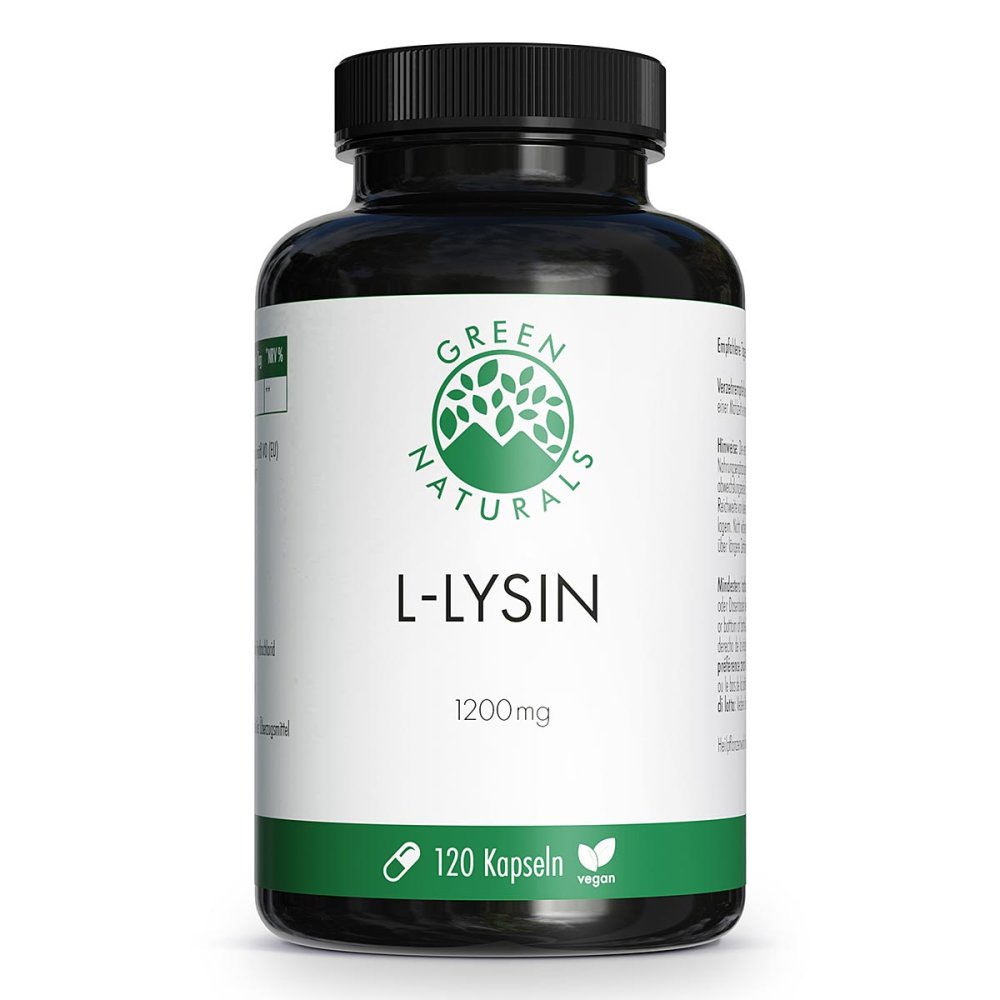 GREEN NATURALS L-Lysin 1200mg hochdosiert vegan