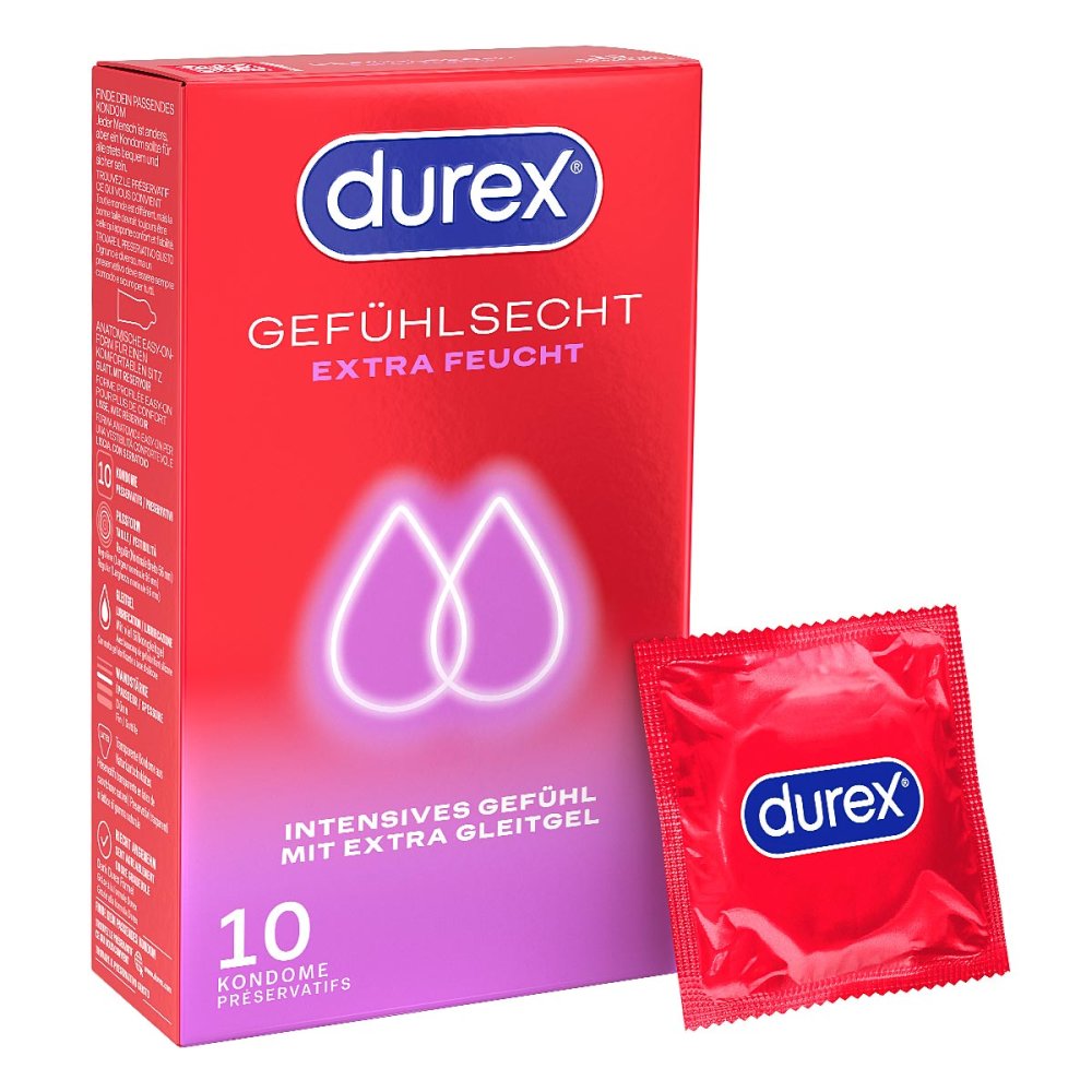 Durex Gefühlsecht Extra Feucht Kondome