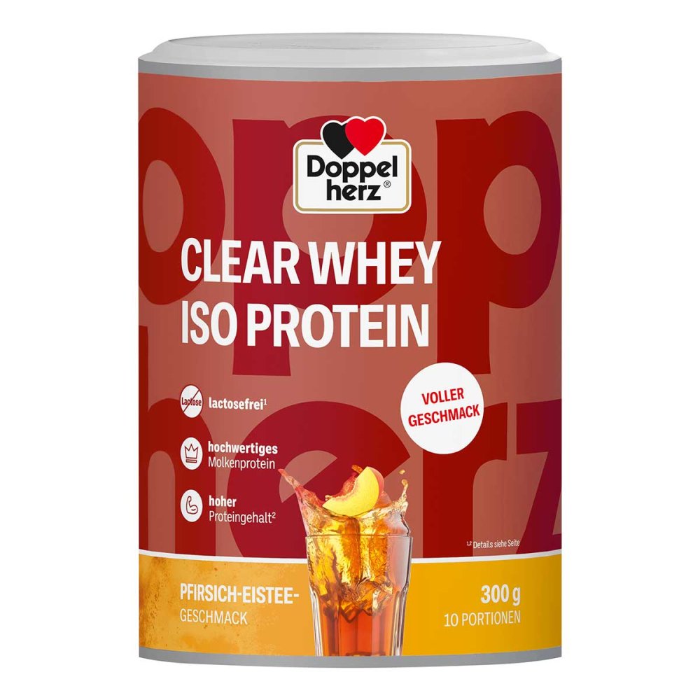Doppelherz Clear Whey Iso Protein Pfirsich-Eistee