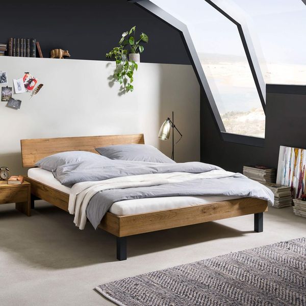 Bett Tumas Wildeiche Massivholz