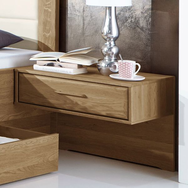 Schwebenachttisch Toride Eiche teilmassiv