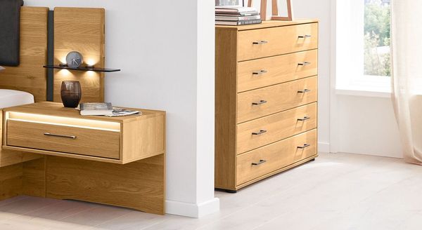 Musterring Kommode Sorrent Eiche teilmassiv mit Schubladen
