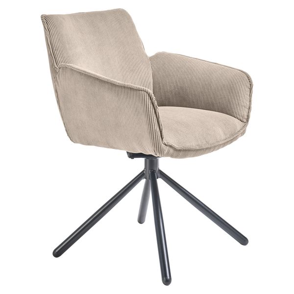 set one Armlehnstuhl Frisco Cord drehbar