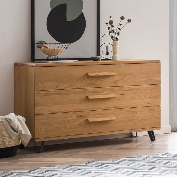 Kommode Edimt Eiche Massivholz mit Schubladen