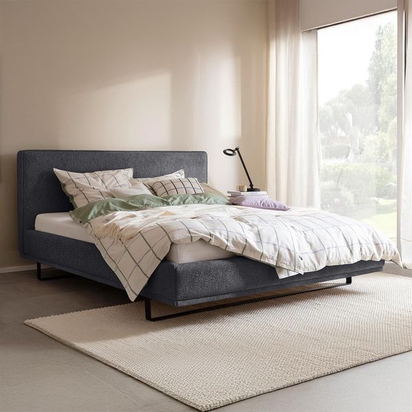 Schöner Wohnen Polsterbett Como Strukturstoff 180x200 cm
