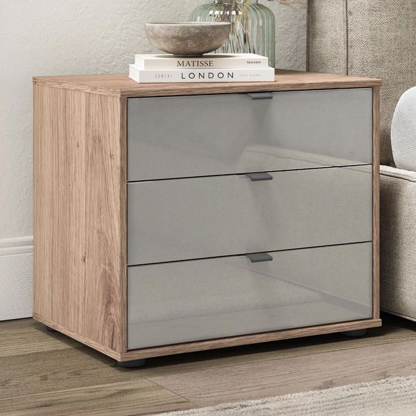 Nachttisch Tiam Eiche Dekor H 48cm