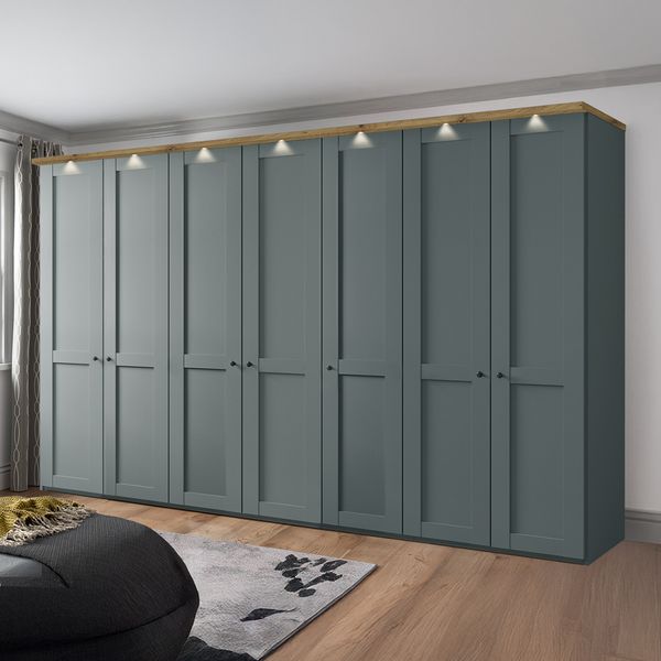 Drehtüren-Kleiderschrank Sapitwa H 216 cm