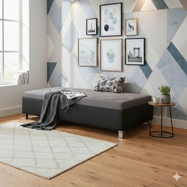 Relaxliege Lisala Kunstleder mit Bettkasten