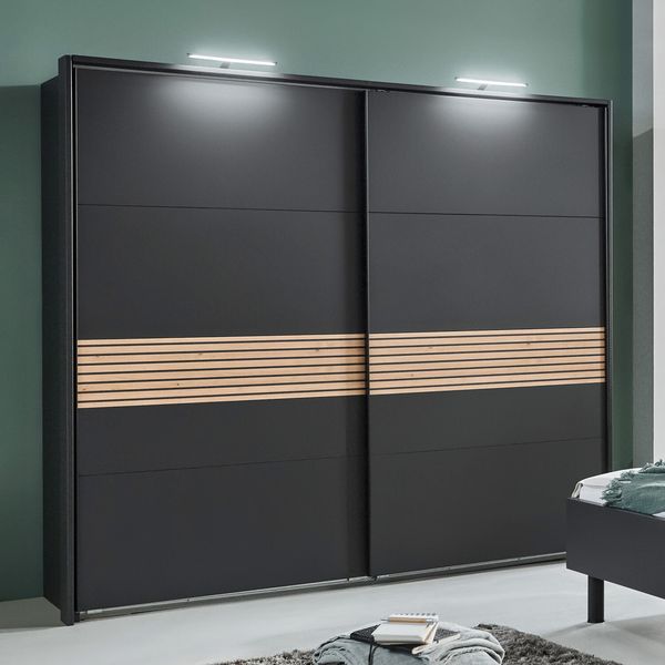 Schwebetüren-Kleiderschrank Reyna H 208 cm