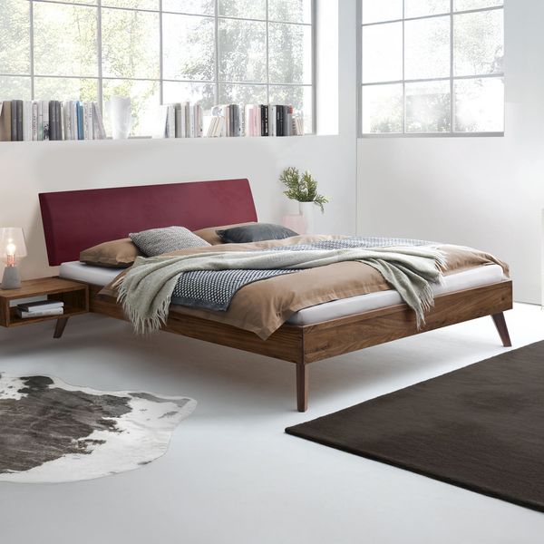 Bett Chiasa Nussbaum Massivholz 180x200cm