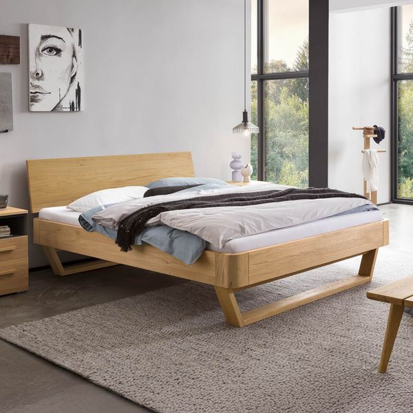 Bett Askil Komfort Eiche Massivholz