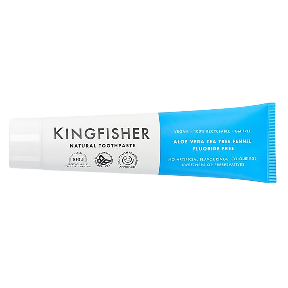 Kingfisher Zahncreme Aloe Vera Teebaum & Fenchel - Frei von Fluoriden