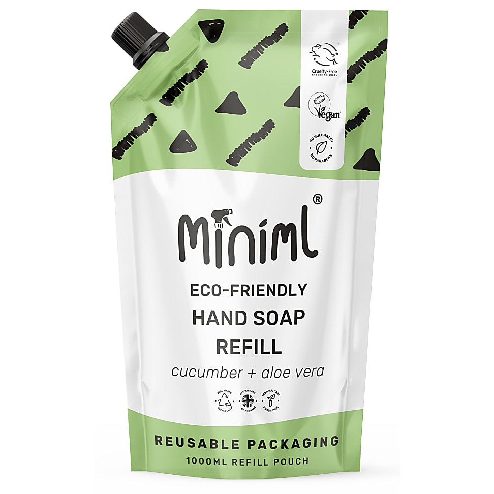 Miniml Handseife Gurke & Aloe Vera - 1L Nachfüllpackung