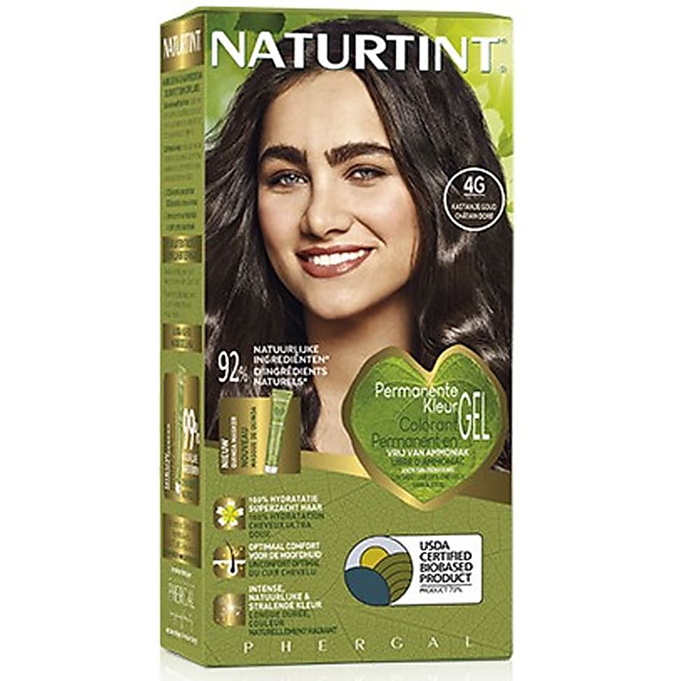 Naturtint Permanent Natürliche Haarfarbe - 4G Golden Chestnut - gol...