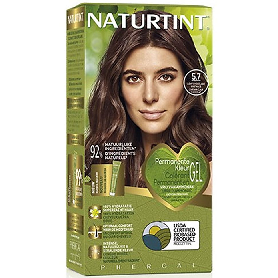 Naturtint Permanent Natürliche Haarfarbe Gel - 5.7 Schokolade Kasta...