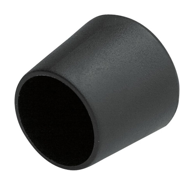 4 Stück homeXpert Stuhlbeinkappe, Stuhlbeinschutz, Stuhlkappen, rund, Kunststoff in schwarz Ø 25 mm