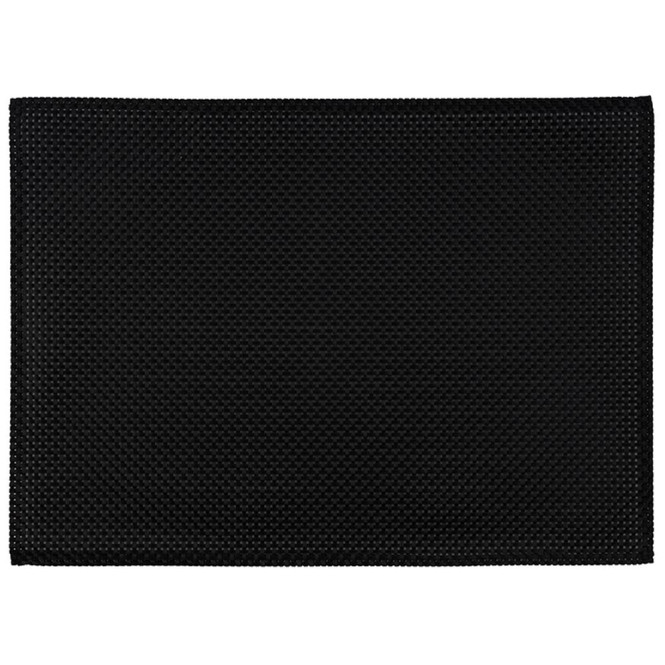 APS Tischset schwarz 45 x 33 cm aus PVC Platzset, 1 Stück, Tellerunterleger geflochten