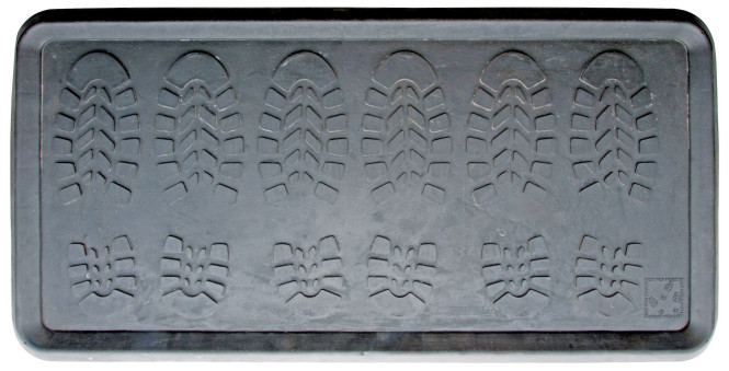 Esschert Design Schuhablage für 3 Paar Schuhe/Stiefel, 80 x 40 x 2,2 cm, in grau