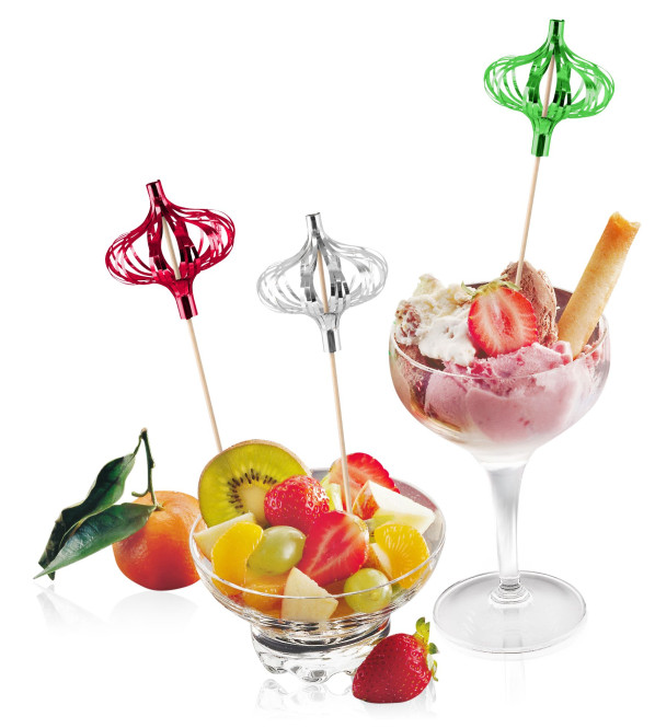 Fackelmann Picks Laterne, Snack-Picker, 15 cm, 100 Stück