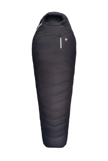 Grüezi bag Biopod Down Hybrid Ice Extreme 175 Winter Schlafsack mit Heizelement, Almwolle-Füllung, Packmaß Ø21x31 cm, bis 175cm Körpergröße