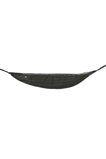 Grüezi bag Biopod DownWool Hybrid Underquilt Wärmeschutz für Hängematte, Hammock Camping, 2,5 m Länge, hoch wasserabweisend, für 150-200cm Körpergröße