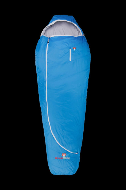 Grüezi bag Biopod Wolle Plus 185 Schlafsack, Almwolle-Füllung, 215x78x50 cm, 680g, Packmaß Ø 17x17 cm, Camping/Hütte/Zelten, bis 185 cm Körpergröße