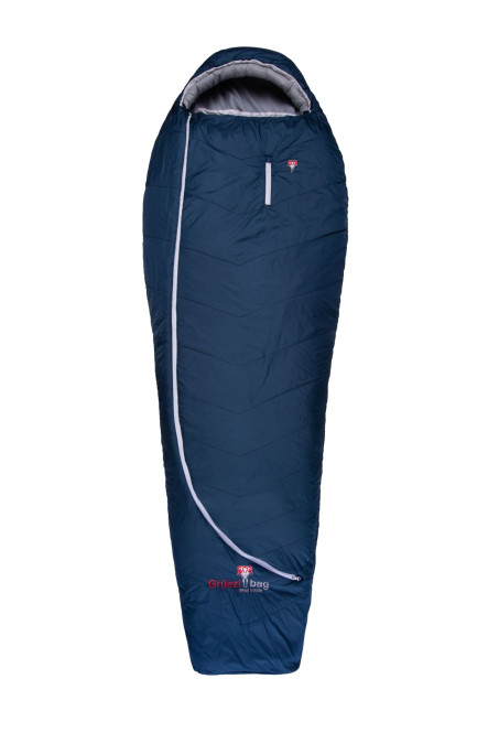 Grüezi bag Biopod Wolle Zero 185 Schlafsack, Almwolle-Füllung, 215x78x50 cm, 950g, Packmaß Ø18x30 cm, Camping/Hütte/Zelten, bis 185 cm Körpergröße